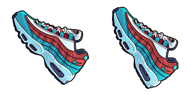 Blue & Red Nike Air Max 95 Cursor