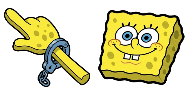 SpongeBob SquarePants Handcuffs Hand Cursor