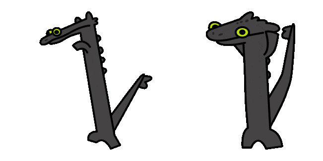 Dancing Toothless Meme Animated Cursor