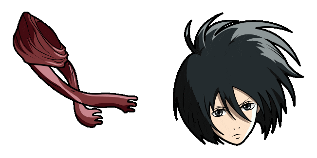 Attack on Titan Mikasa Ackerman & Scarf Animated Cursor