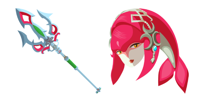 The Legend of Zelda Mipha & Lightscale Trident Cursor