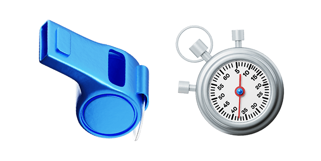 Whistle & Stopwatch 3D Cursor