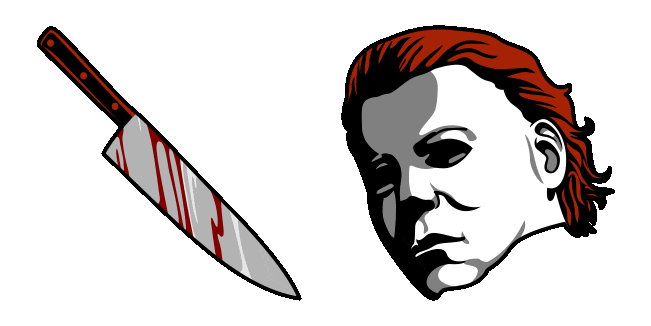 Michael Myers Mask & Knife Animated Cursor