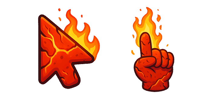 Burning Lava Animated Cursor