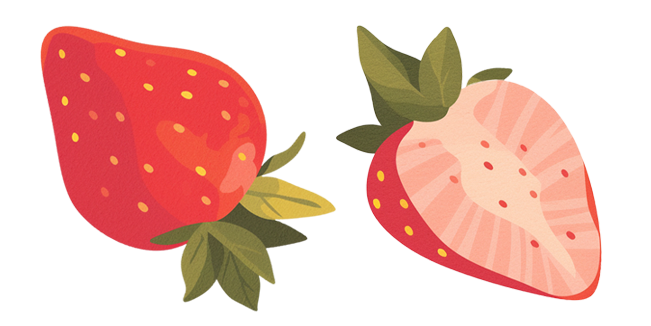 Red Summer Strawberry Cursor