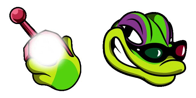 Gex Gecko & Remote Control Animated Cursor