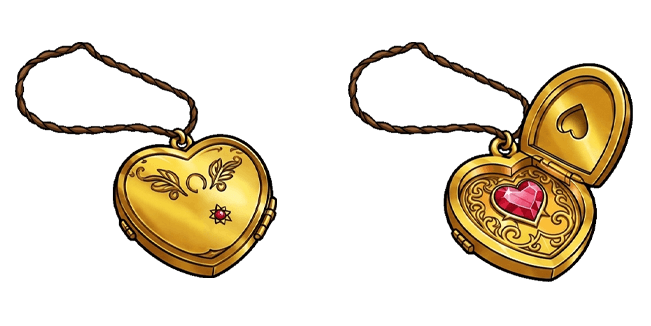 Golden Heart Locket Necklace Cursor