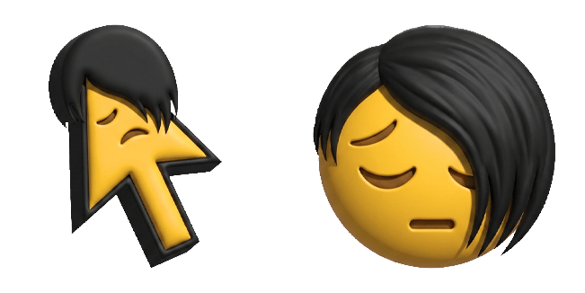 Sad Emo Emoji Cursor