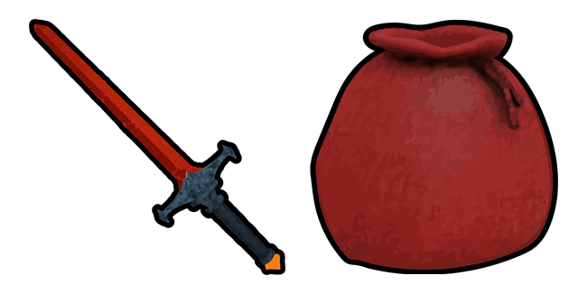 Roblox 99 Nights in the Forest Infernal Sword & Bag Cursor