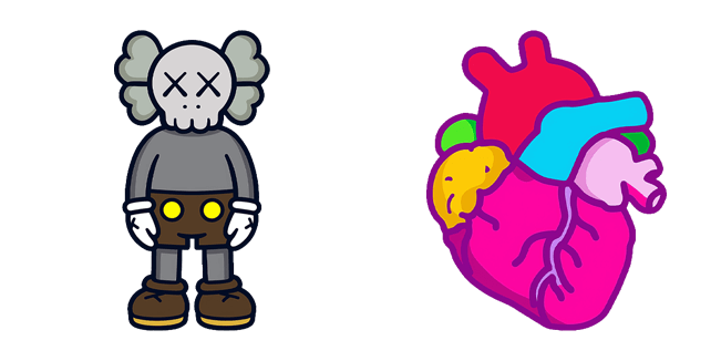 KAWS & Anatomical Heart Cursor