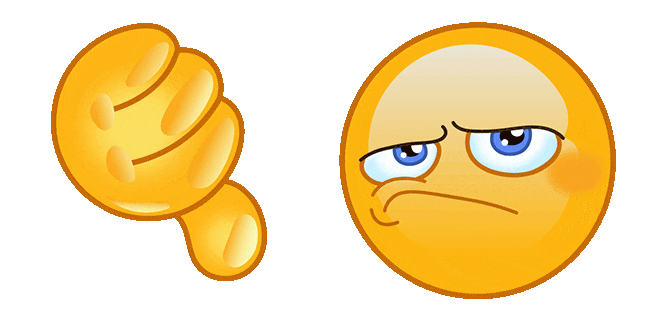 Thumbs Down Emoji Animated Cursor