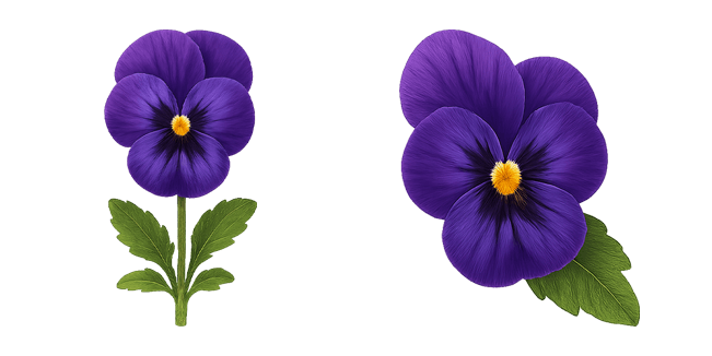 Violet Flower Cursor