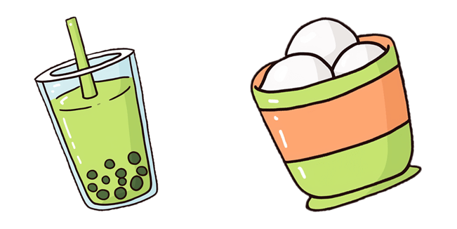 Bubble Tea & Mochi Cursor