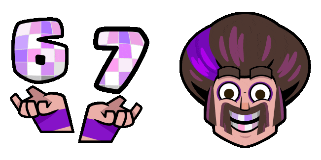 Clash Royale Wizard 67 Emote Animated Cursor