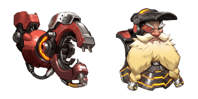 Overwatch 2 Torbjorn Head & Robotic Claw Cursor