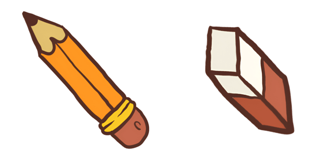 School Pencil & Eraser Cursor