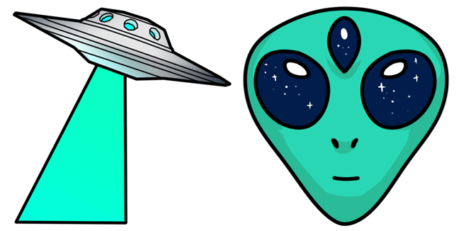 UFO & Green Alien Cursor