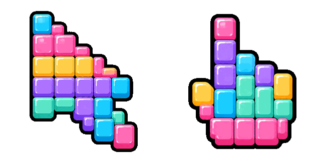 Candy Blocks Animated Cursor