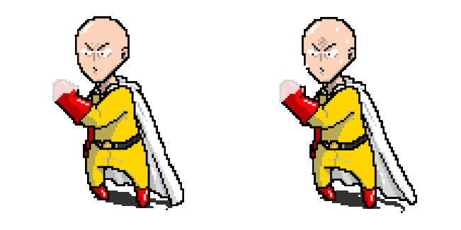One-Punch Man Saitama Pixel Animated Cursor