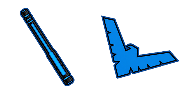 DC Nightwing Escrima Stick & Blue Arrow Cursor