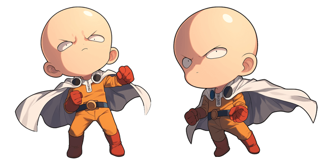 Warlike Chibi Saitama Cursor