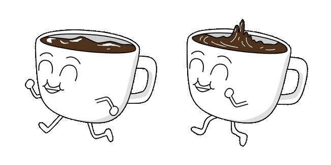 Jumping Cup of Coffee Animated Cursor