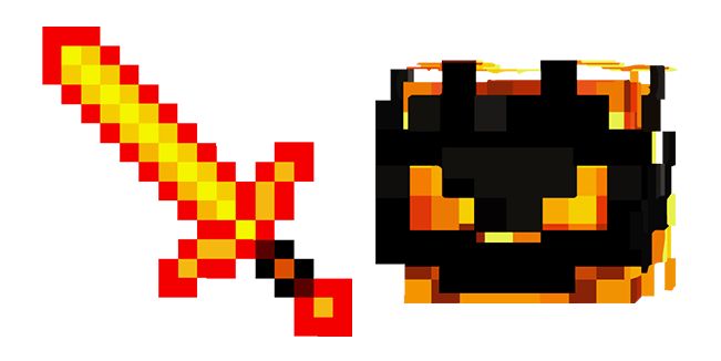 Minecraft Fire Sword & Fire Demon Cursor