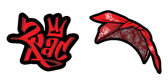 Tupac Graffiti & Bandana Animated Cursor