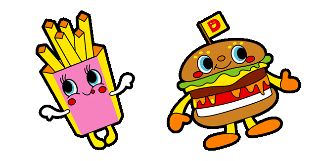 Sanrio Dokidoki Fries & Yummychums Animated Cursor