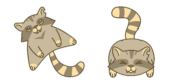 Cute Raccoon Animated Cursor