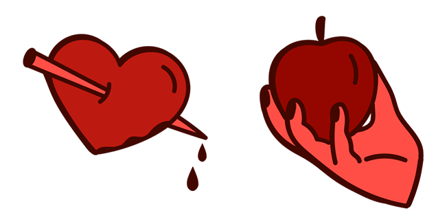 Devilcore Pierced Heart & Apple Cursor