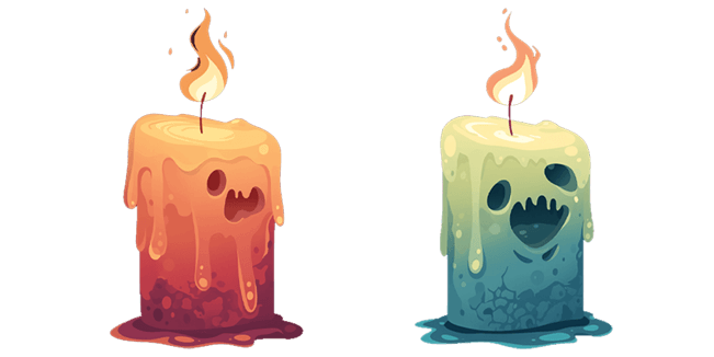 Creepy Haunted Candles Cursor
