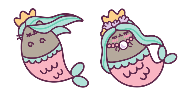 Mermaid Pusheen Cursor