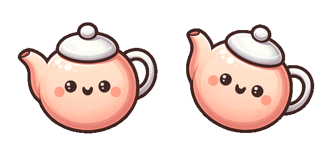 Cute Sweet Teapot Animated Cursor