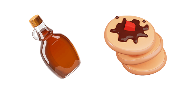 Maple Syrup & Pancake 3D Cursor