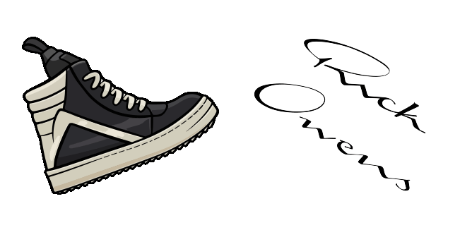 Rick Owens Geobasket Leather Shoes Animated Cursor