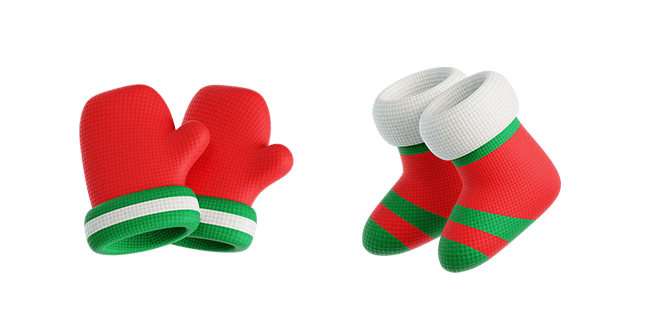 Winter Gloves & Winter Socks 3D Cursor