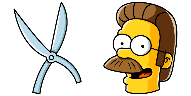 The Simpsons Ned Flanders & Lawn Shears Cursor