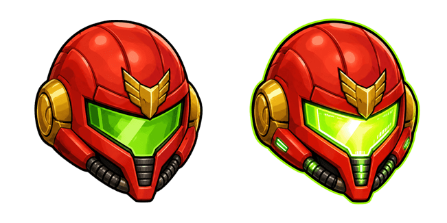 Metroid Samus Aran Helmet Cursor