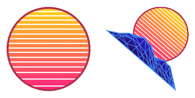Vaporwave Sun Animated Cursor