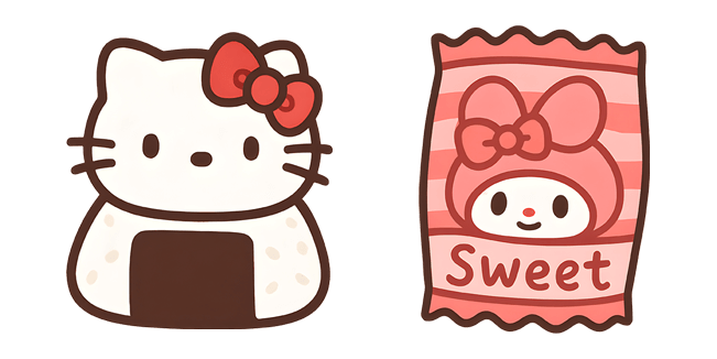 Sanrio Hello Kitty Onigiri & My Melody Sweets Cursor
