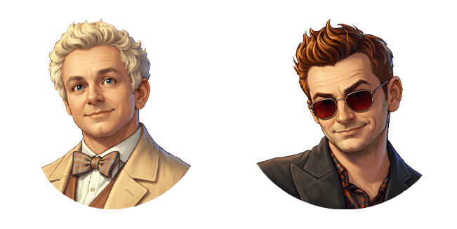 Good Omens Aziraphale & Crowley Cursor