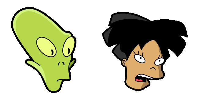 Futurama Kif & Amy Kroker Animated Cursor