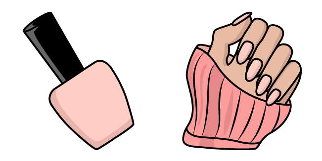 Pink Manicure & Nail Polish Cursor