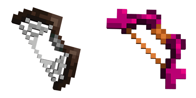 Minecraft Dungeons Webbed & Love Spell Bow Cursor