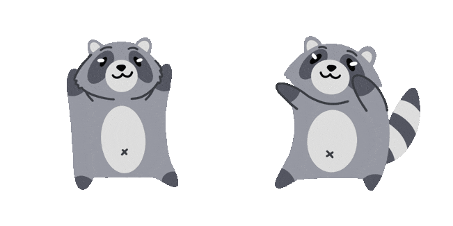 Funny Raccoon Dancing Animated Cursor