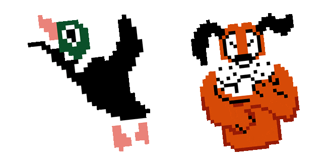 Duck Hunt Pixel Animated Cursor