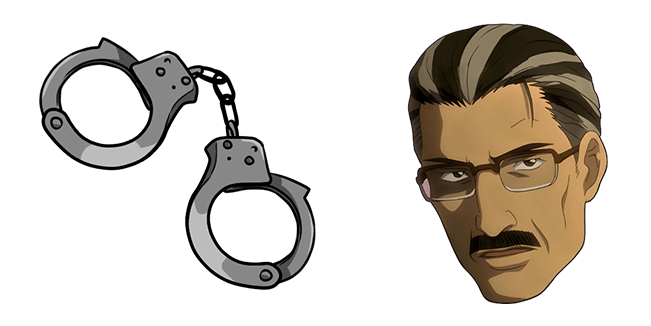 Death Note Soichiro Yagami & Handcuffs Cursor