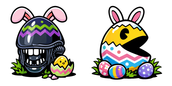 Easter Xenomorph & Pac-Man Cursor