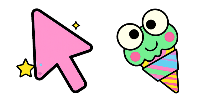 Pin Arrow & Kerropy Ice Cream Foodie Cursor